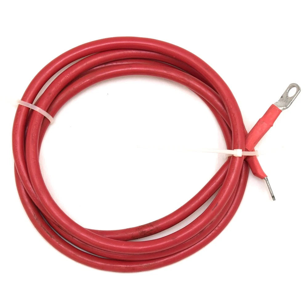 Boat Battery Cable - Red 2 AWG Gauge Marine Wire 7 FT