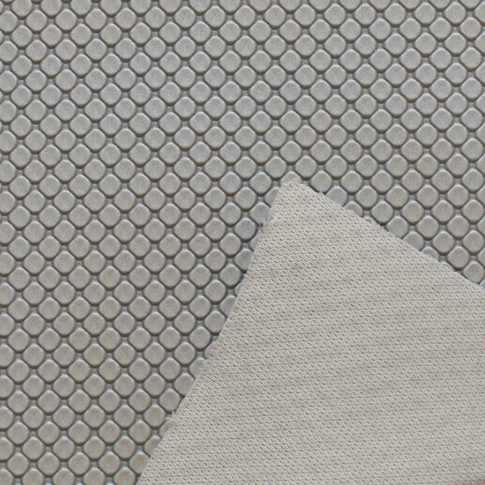 Spradling Boat Knit Back Vinyl 119019 - Cubix Silver 54 Inch (YD)