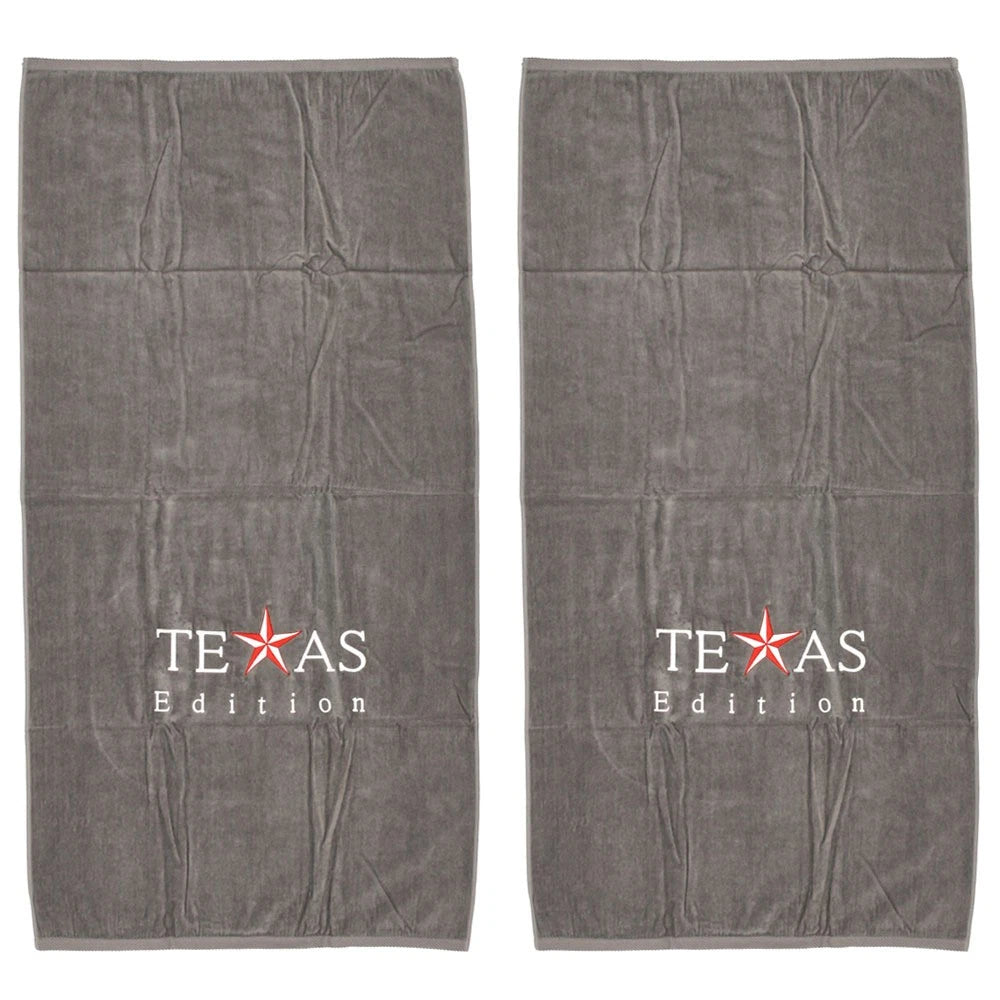 Hurricane Boats Beach Towels - Texas Edition Gray (pair)