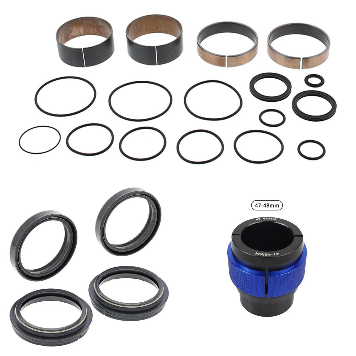 Front Fork Rebuild Kit for KTM 250 EXC Six Days 2015-2016 56- with Driver