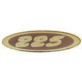 Crownline Boat Raised Decal 61226 - 225 Gold Silver Tan