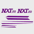 MasterCraft Boat Graphic Decals 750191 - NXT20 Purple Stickers (kit)