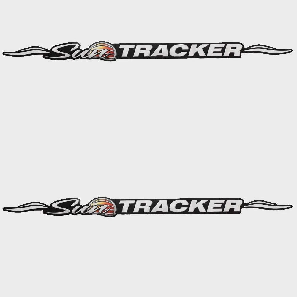 Sun Tracker Pontoon Boat Decals 336359 - Sunset Logo Stickers (pair)