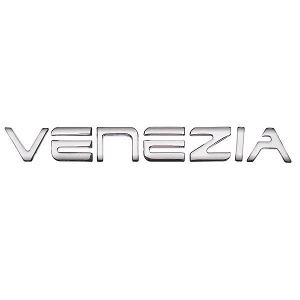 Doral Boat Raised Emblem Decal - Venezia Silver - Black