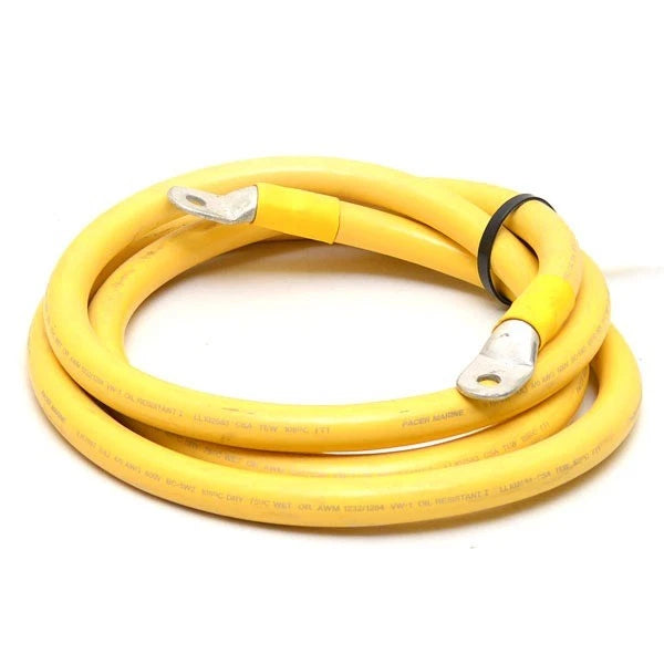 Pacer Boat Battery Cable E157097 - 8 Foot 4/0 AWG Yellow