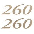 Weeres Boat Decals 30000351 - 220 Gold Vinyl 2012 (pair)