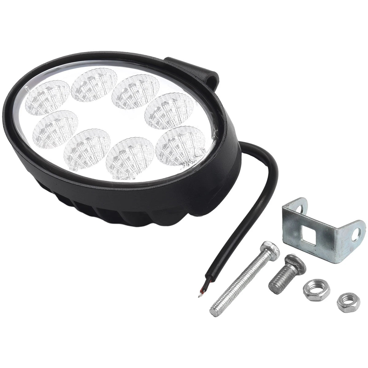 Oval LED Fog Light Work Lamp Shockproof 6000K 5inch 60W OffRoad Tractor