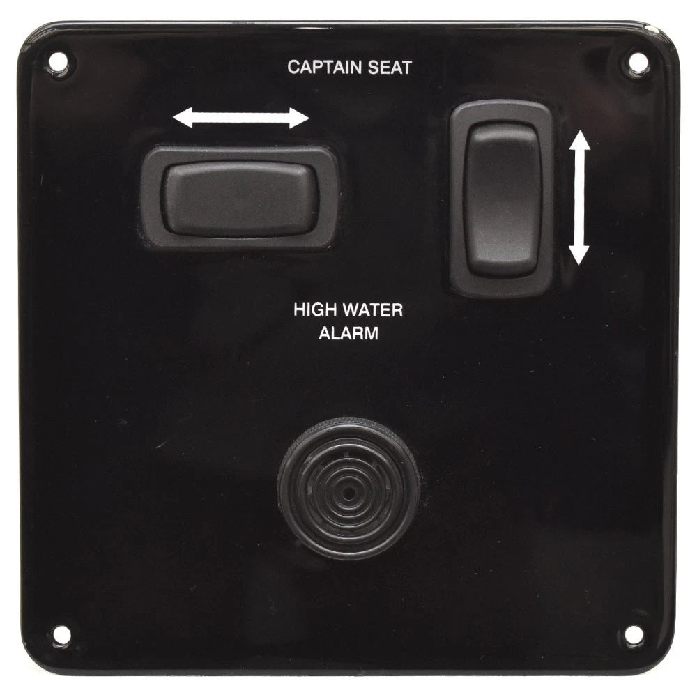 Regal Boat Rocker Switch Panel 424620 - with High Water Alarm Black