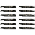 (12) Toothed 18" X 5/8" Mulching Blades for Lawn Mower Decks 36" - 54