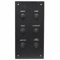 G3 Boat Breaker Panel YG171P03600 - Faux Carbon Fiber 6-Switch