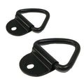 (2) 1/4" Steel D- Ring Truck Trailer ATV Strap Clip Max 2,400 Lbs Surface Mount