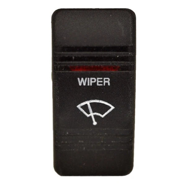 Carling Boat Rocker Switch Cover - WIPER Black 2 Inch