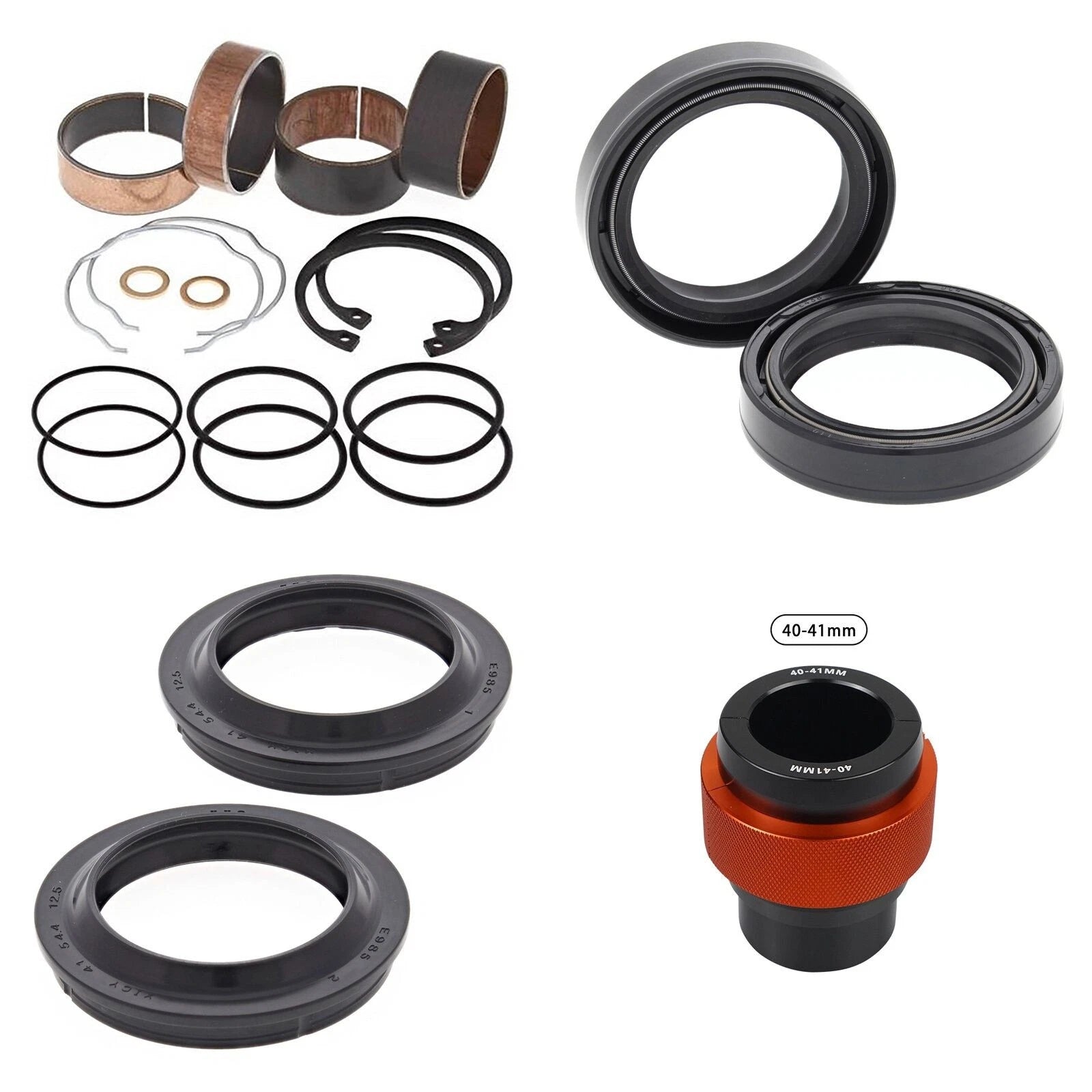 Complete Front Fork Rebuild Kit for Honda CBR600RR 2013-2025 with Driver