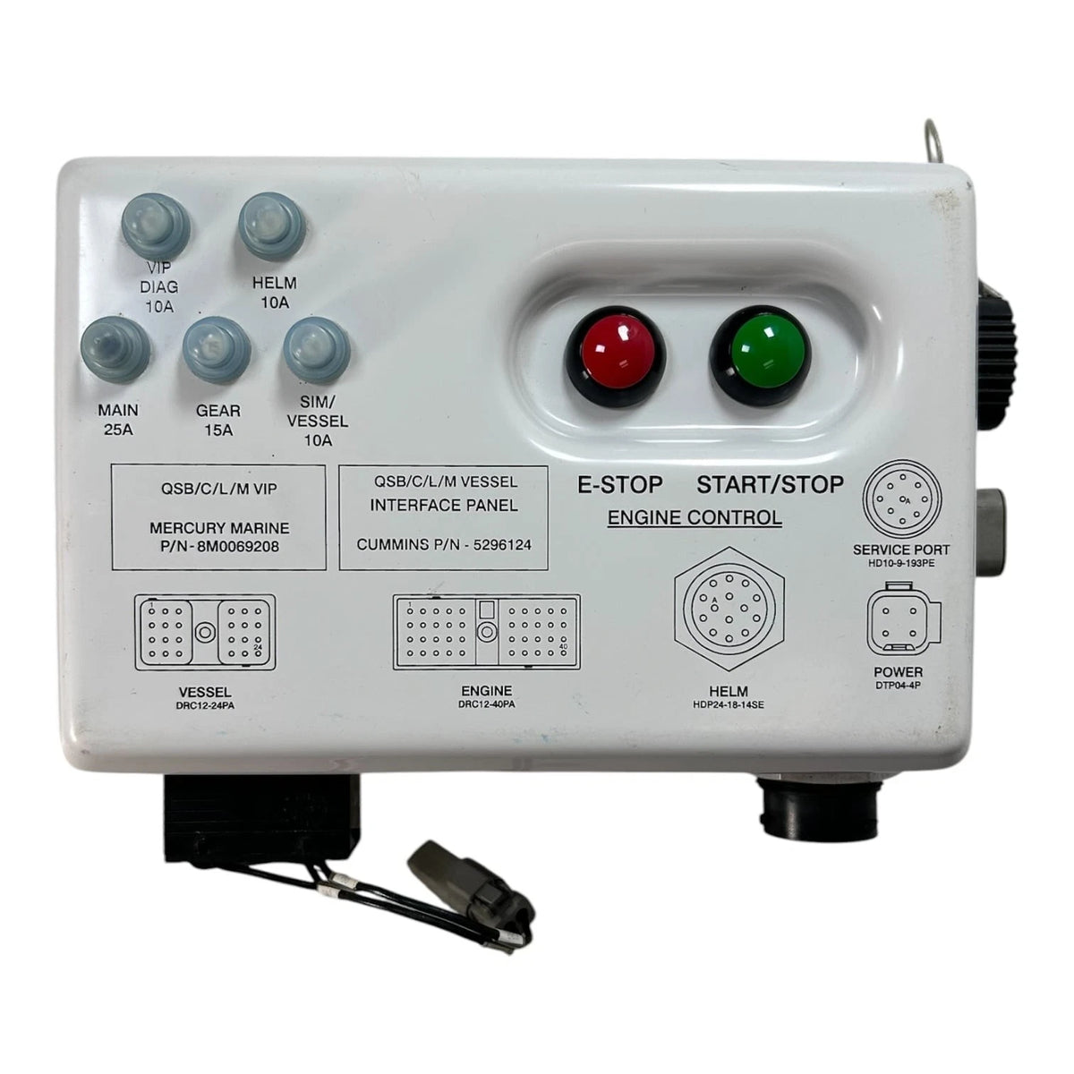 Cummins 5296124 - Marine Vessel Interface Panel QSB/C/L/M - Mercury 8M0069208