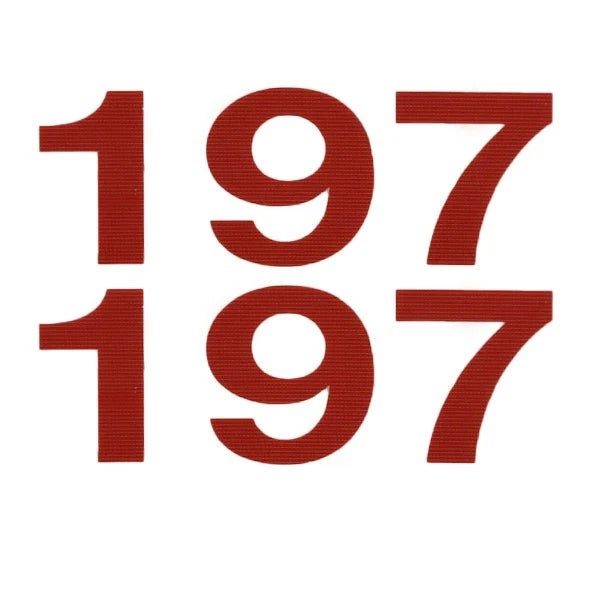 MasterCraft Boat Decal 751931 - 2008 197 TT Red 2 5/8 Inch (set of 2)