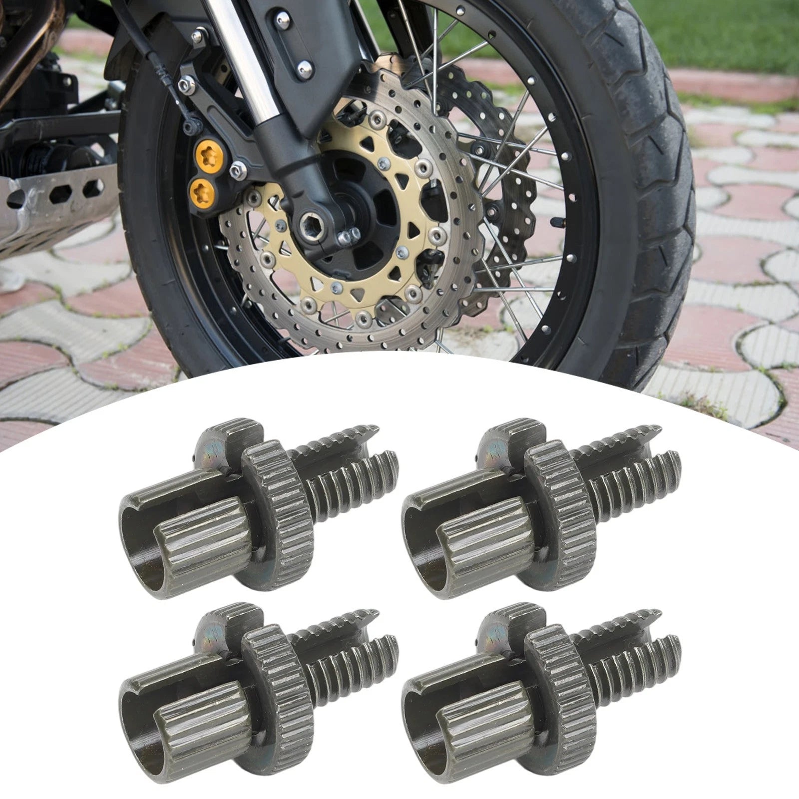 4 Pcs 8mm M8 Brake Clutch Cable Adjuster Nuts Bolts Motorcycle for ATV for