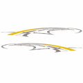 Rinker Captiva Boat Graphic Decals 218427 - Gray Stickers (set of 2)