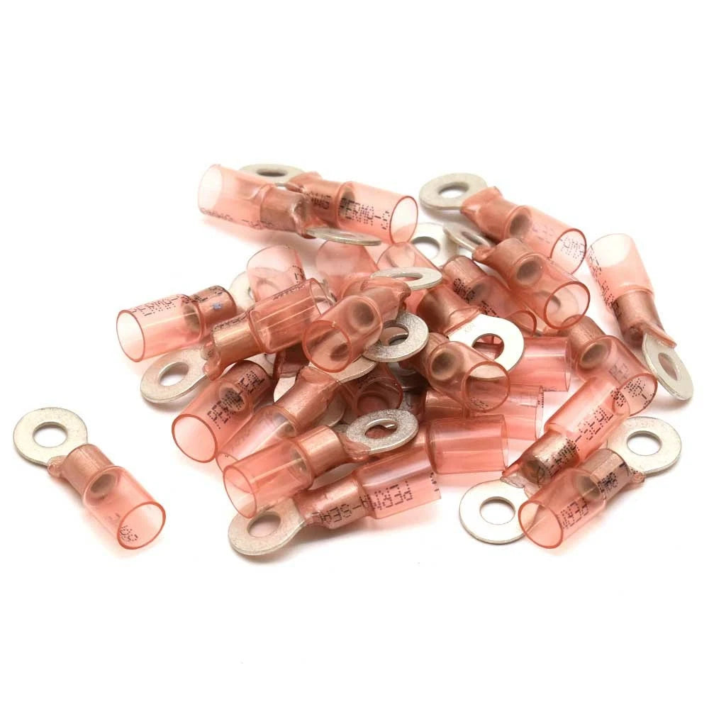 Molex Marine Boat Battery Ring Terminals 19164-0081 - 8 AWG 1/4 Inch (25PC)