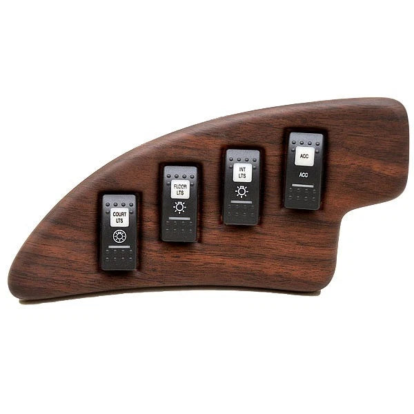 2014 Godfrey Aqua Patio Boat Rocker Switch Panel 286138 - Woodgrain