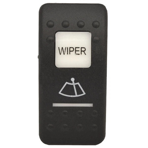 Carling Boat Wiper Switch Plate 3951051 - Illuminated Black