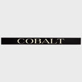 Cobalt Boat Wordmark Logo Decal - Aluminum Black White Sticker