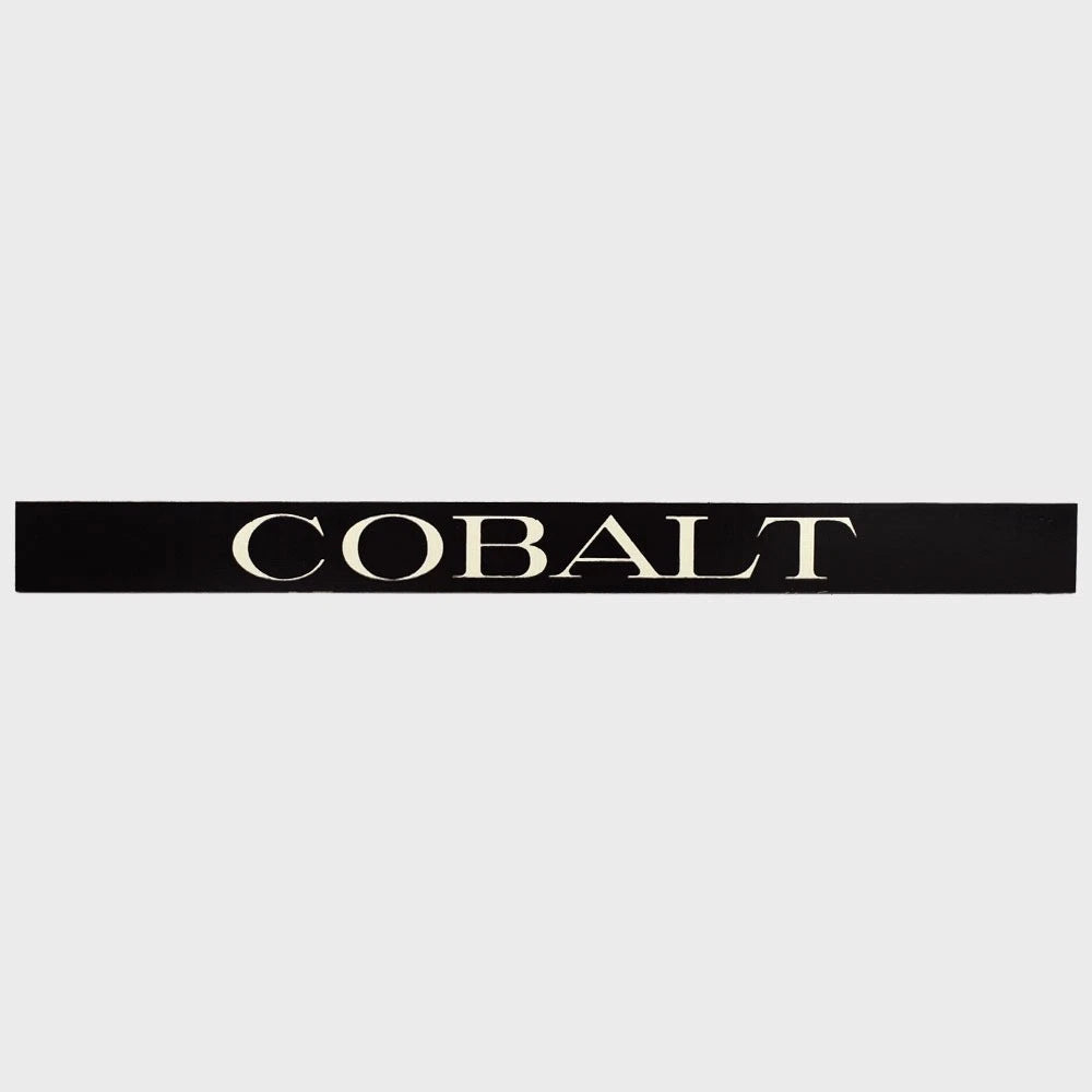 Cobalt Boat Wordmark Logo Decal - Aluminum Black White Sticker