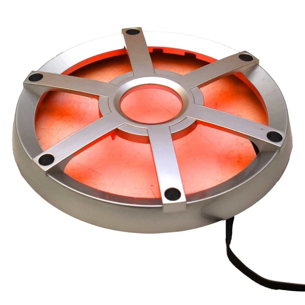 Polk Boat Speaker Grille 445729 - Silver 6 3/4 Inch LED