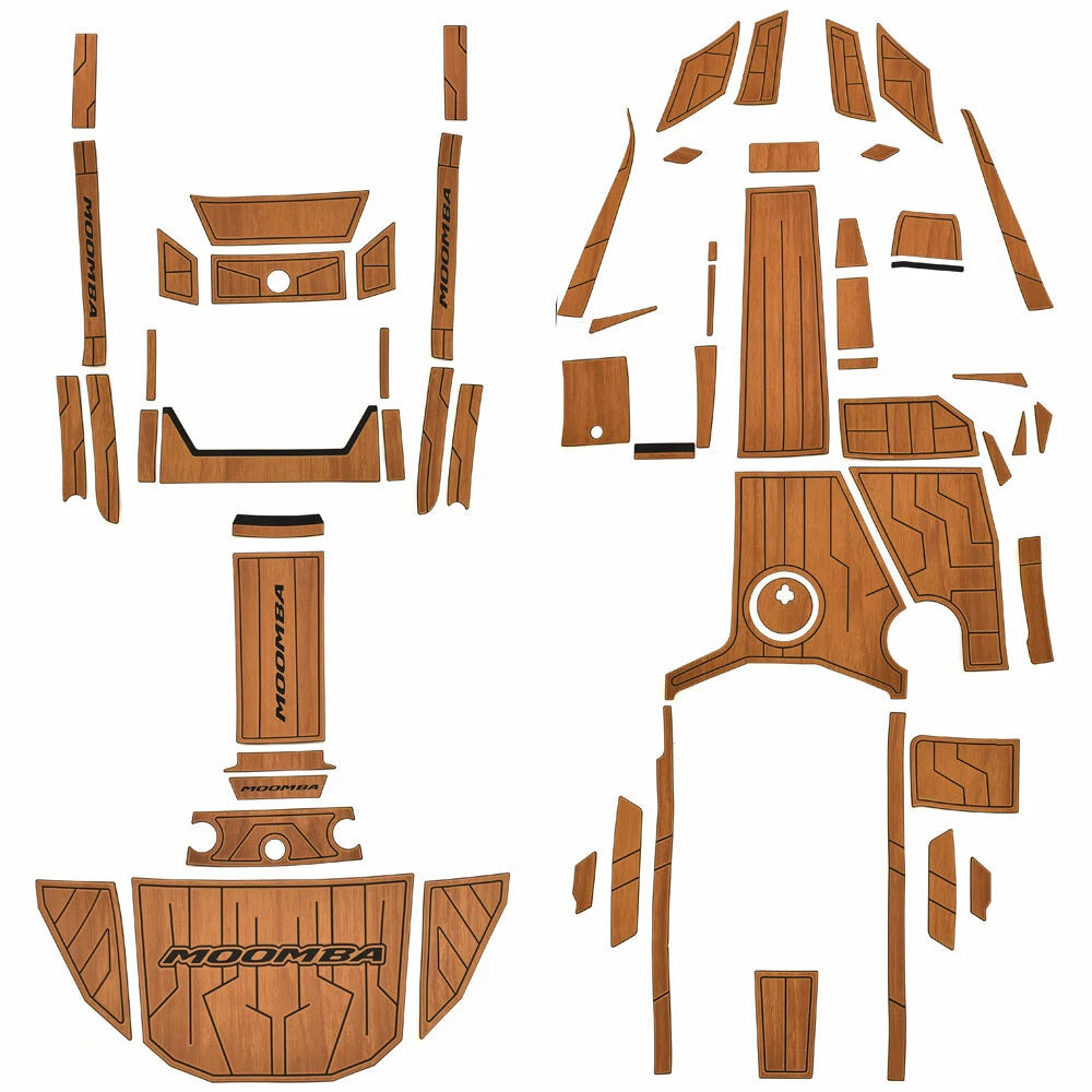 Moomba Boat Non-Skid Deck Mats 123263 - Kaiyen GatorStep Brown (kit)