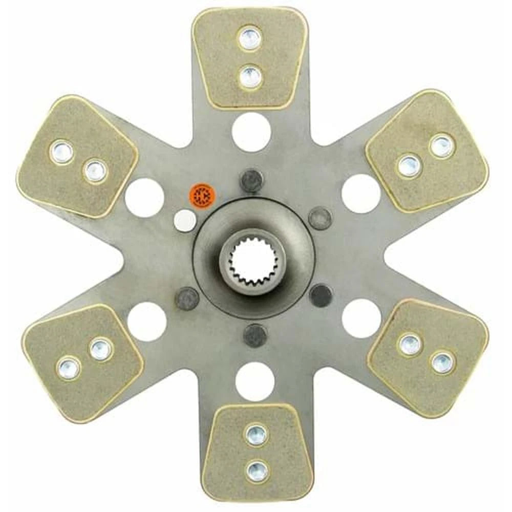 R43203 HD6 13-1/2" Transmission Disc, 6 Pad, with 1-1/4" 19 Spline-Fits John Deere