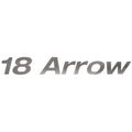 Crestliner Boat Decal 2281091 - 1800 Arrow 11 1/2 X 1 5/8 Inch Silver