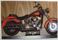 Vintage PHOTO of a Custom Harley Davidson Motorcycle Being Displayed Garage King