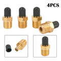 4 X 1/4 NPT MPT Solid Brass Air Compressor Tank Fill Valve Accessories Replace
