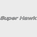 Crestliner Boat Model Decal 2201465 - Super Hawk Silver Black Sticker