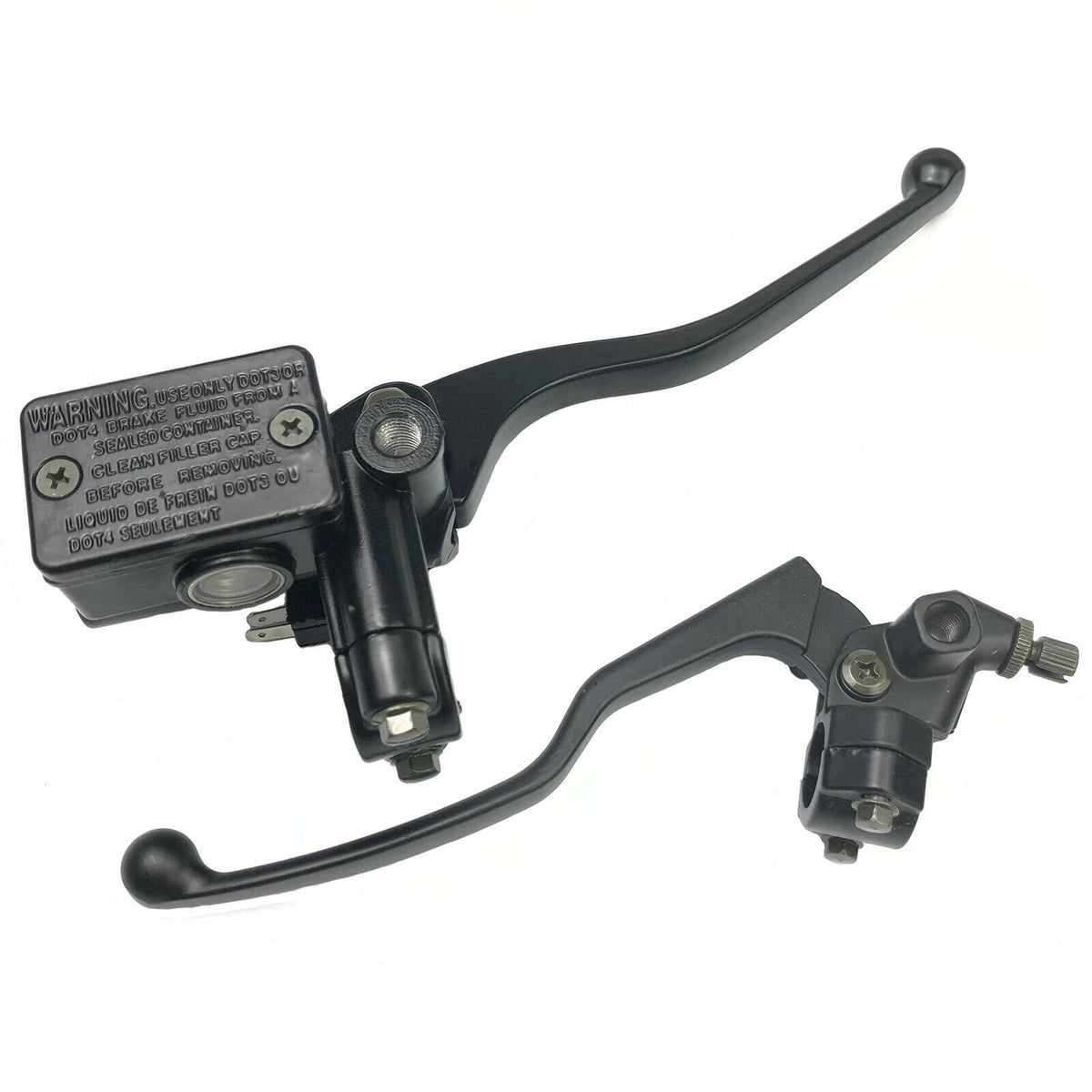 7/8" Motorcycle Handlebar Hydraulic Brake Master Cylinder Control & Clutch Lever