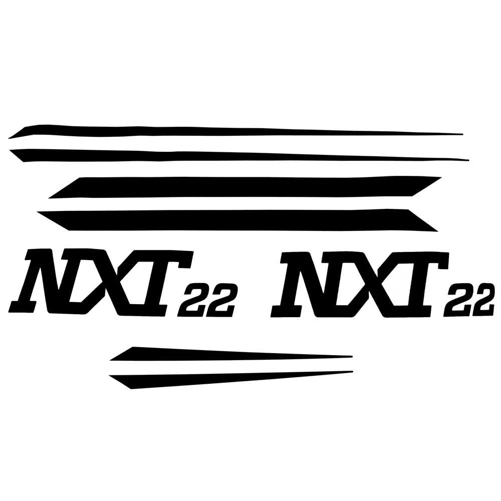 MasterCraft Boat Decal Stickers 7501602 - NXT22 Black (8 PC Kit)