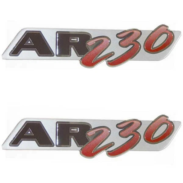 Yamaha Boat Raised Decals F1C-U4125-20 - AR230 Silver Stickers (pair)