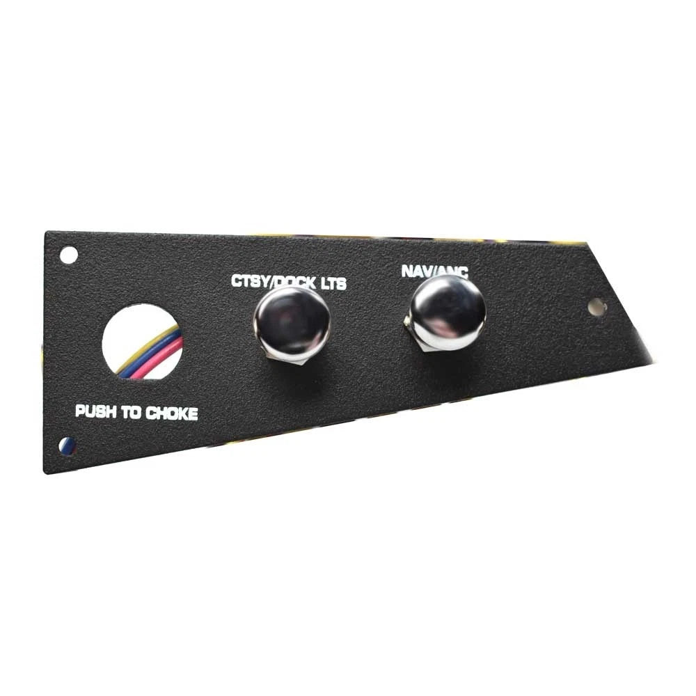 Four Winns Boat Ignition Switch Panel 025-4745 - Black Aluminum