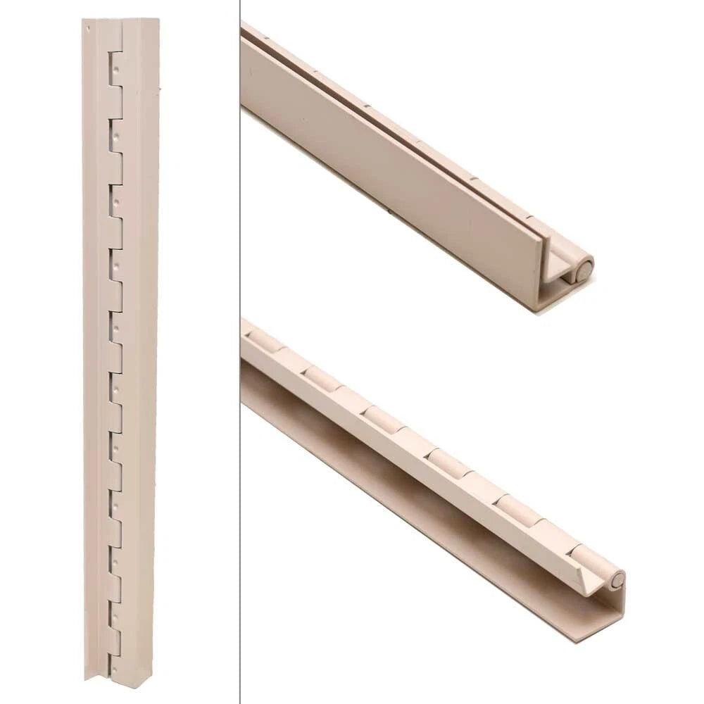 Tracker Boat Piano Hatch Hinge - 22 X 2 1/8 Inch 14 Gauge Beige
