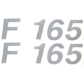 Lowe Boat Decals 2000149 - F 165 Silver Stickers (pair)
