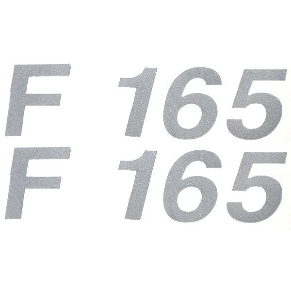 Lowe Boat Decals 2000149 - F 165 Silver Stickers (pair)