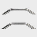 Boat Grab Handles - 12 X 2 1/8 Inch Silver Aluminum (pair)