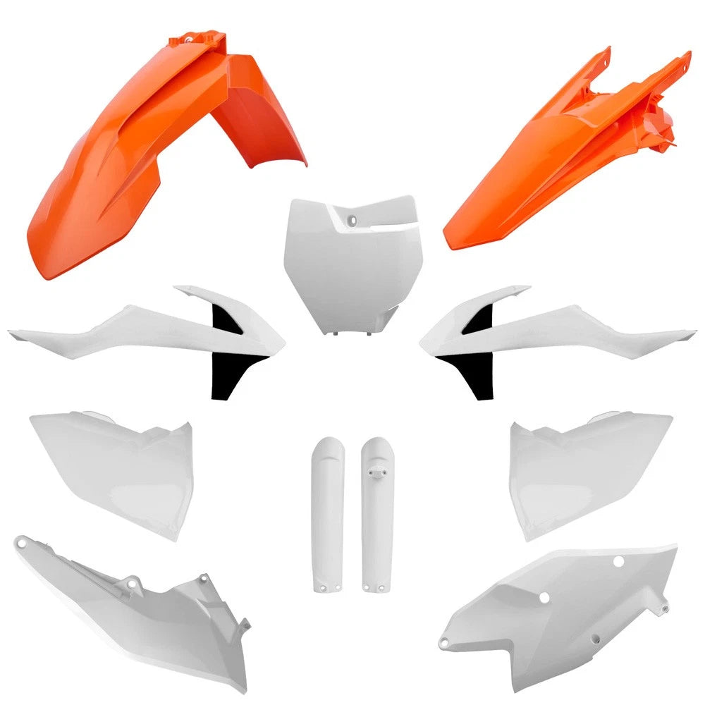 POLISPORT PLASTIC KIT + FORK GUARDS KTM SX250 2017-2018, OEM 17
