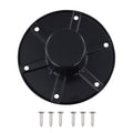 Round Flush Mount Black Table Leg Base for RV and Boat Trailer Floor Mount