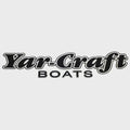 Yar-Craft Boat Raised Decal Sticker - Black Silver