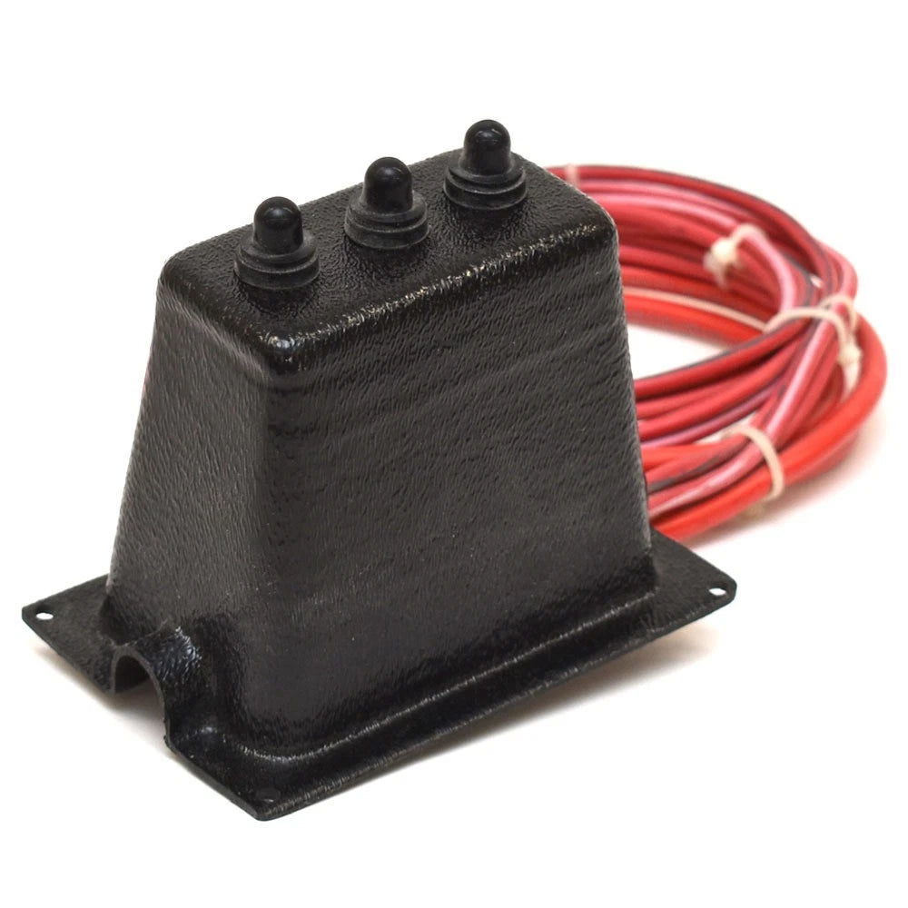 Regal Boat Ballast Breaker Panel 212216 - 3 Breaker Black Plastic