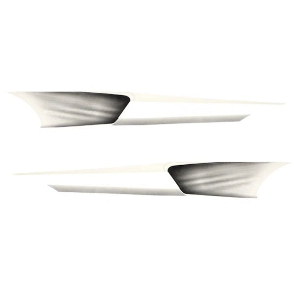 Larson Boat Graphic Decals 8634-3379-00 - LX Black White (set of 2)