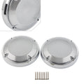 6.5" Saddlebag Lid Speaker Grill Cover Fit Harley Touring 1983-2020 Chrome 2PCS