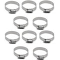 Ideal Tridon Boat Hose Clamps - 1 1/2 - 2 1/2 Inch Diameter SS (10Pc)