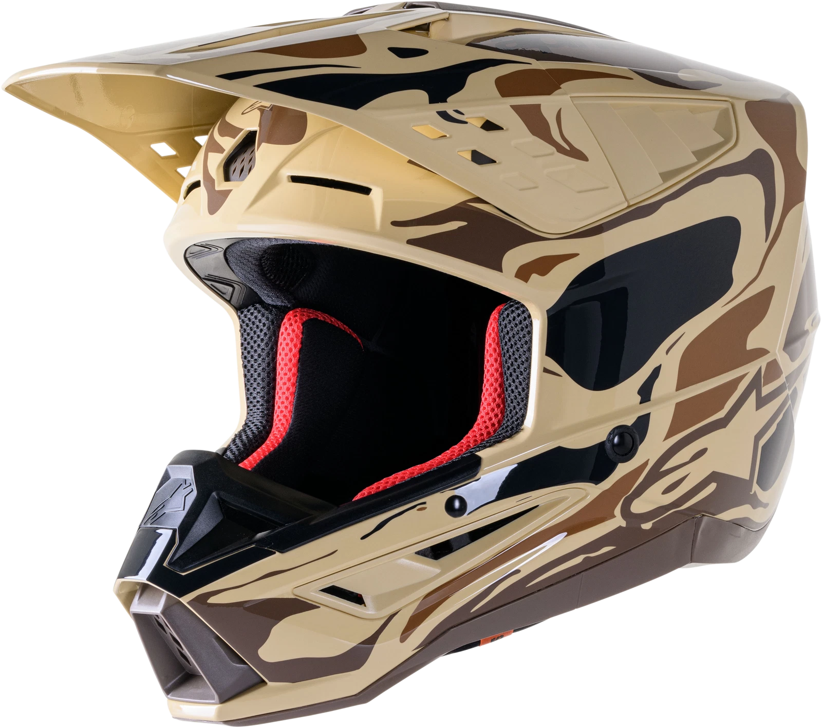 Alpinestars SM5 Mineral Helmet Small Off-Road Motorcycle Helmet Dark Brown