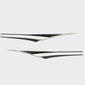 Weeres Pontoon Boat Decals U26678-01 - Black Graphic Sticker (set of 2)